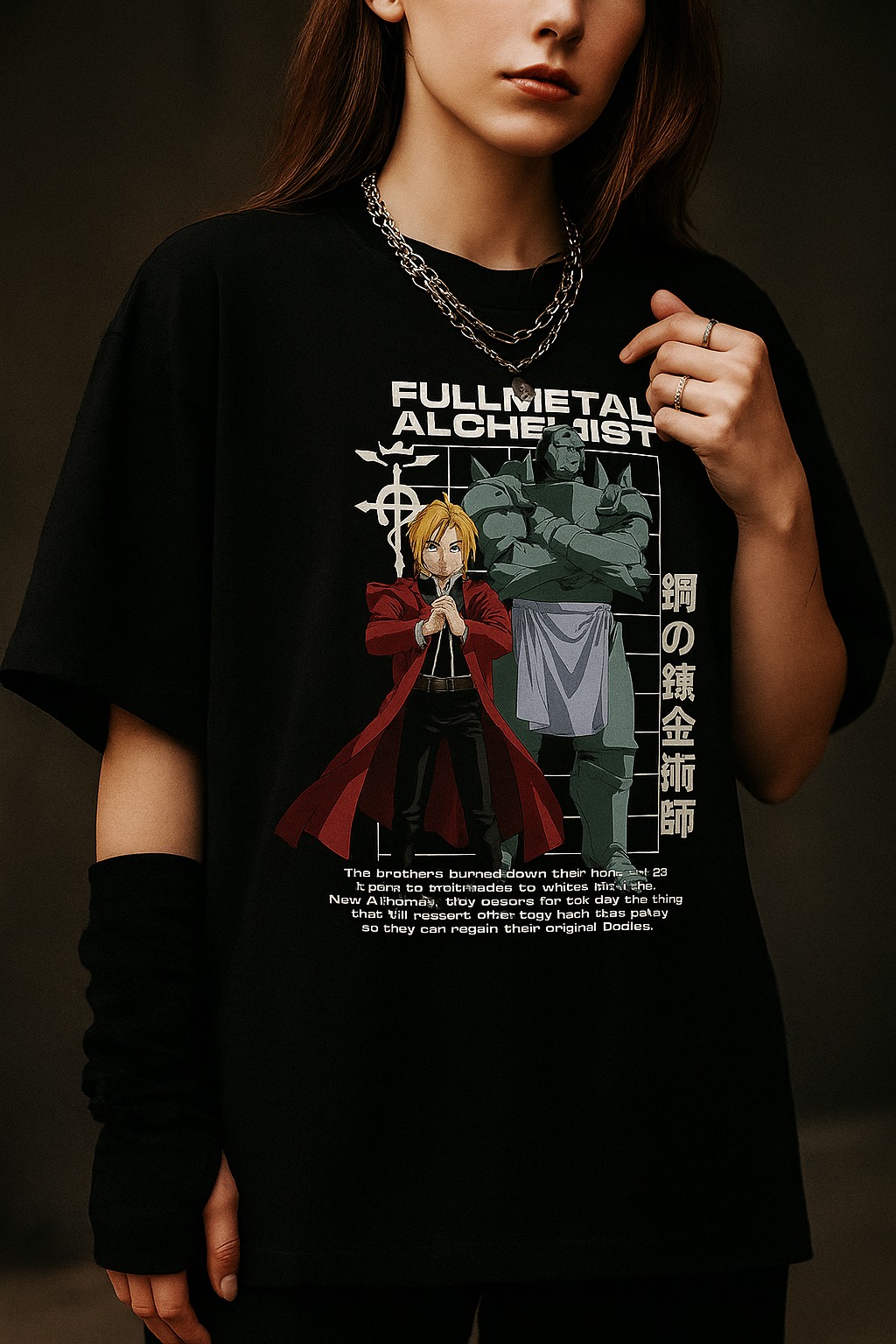 Camiseta Fullmetal Alchemist | Lei da Troca Equivalente
